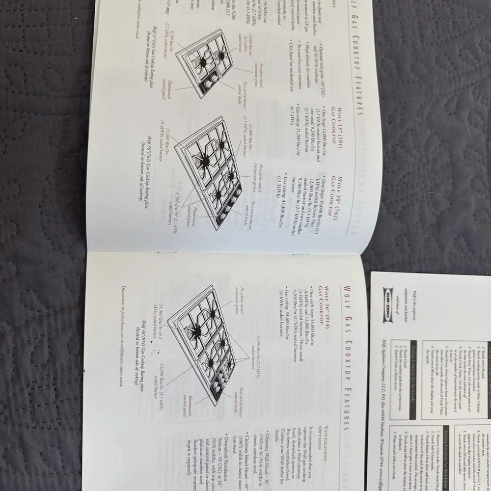 WOLF BUILT-IN WALL OVENS Gas range USE & CARE GUIDE,INSTALLATION INSTRUCTIONS